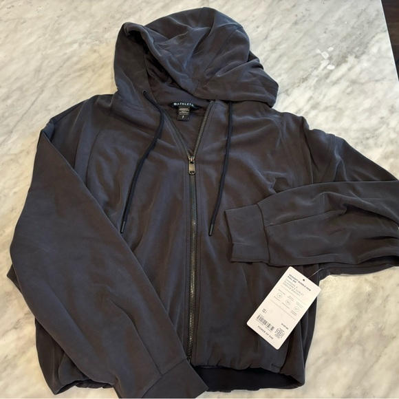 Athleta Seasoft Bubble Hem Full Zip - Picture 3 of 3